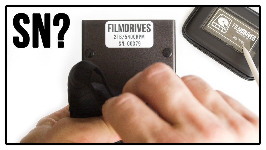 WHERE DO I FIND MY FILM DRIVES 'SERIAL NUMBER'?