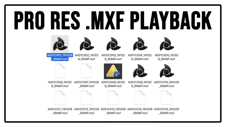 HOW DO I PLAYBACK PRORES MXF FILES FROM THE ALEXA MINI LF?